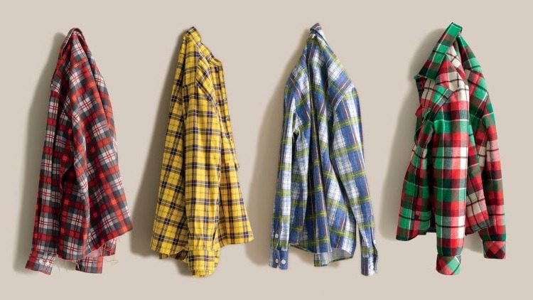 cách phối áo flannel